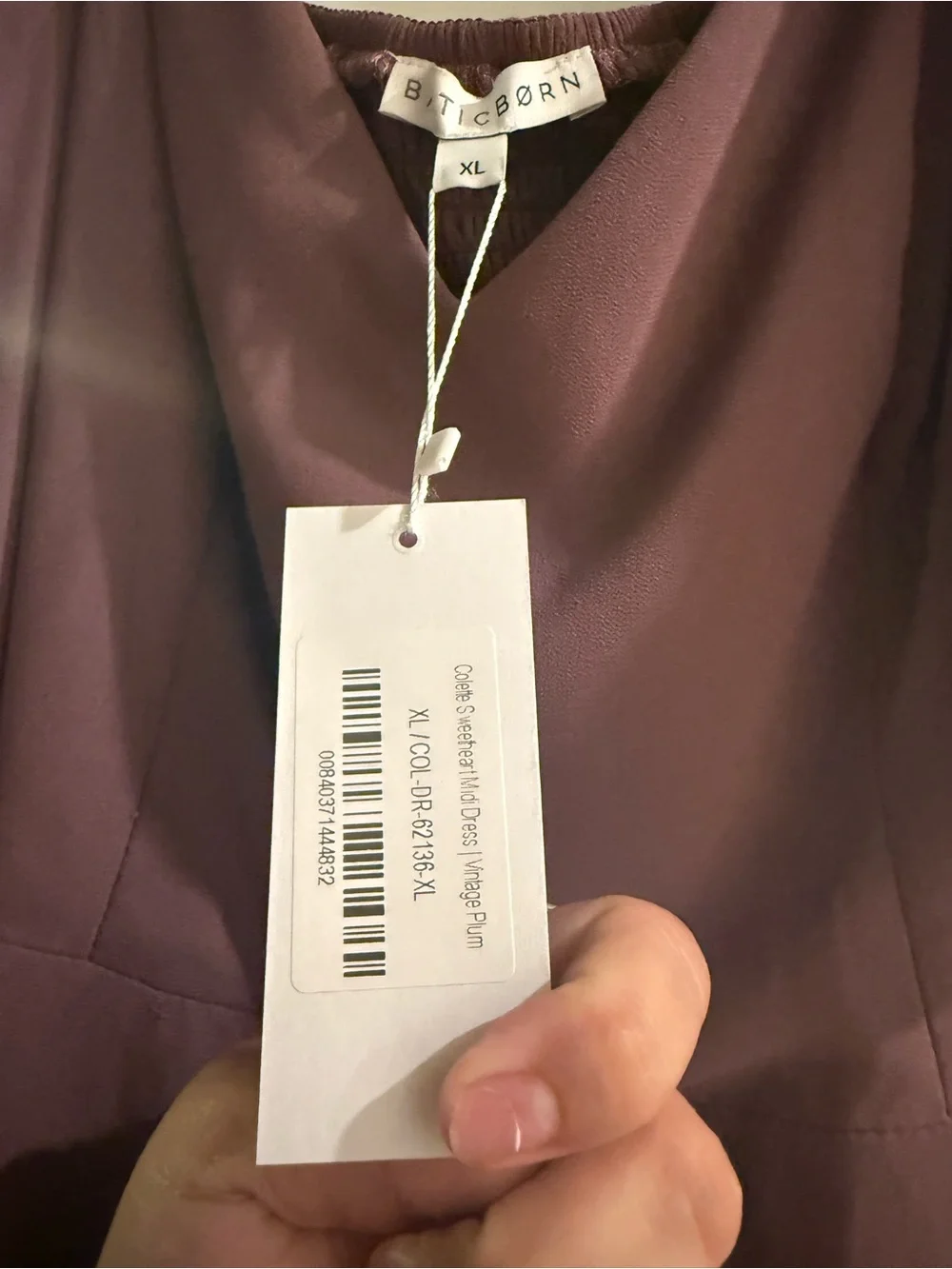 Baltic Born Mauve Flutter-Sleeve Midi Dress